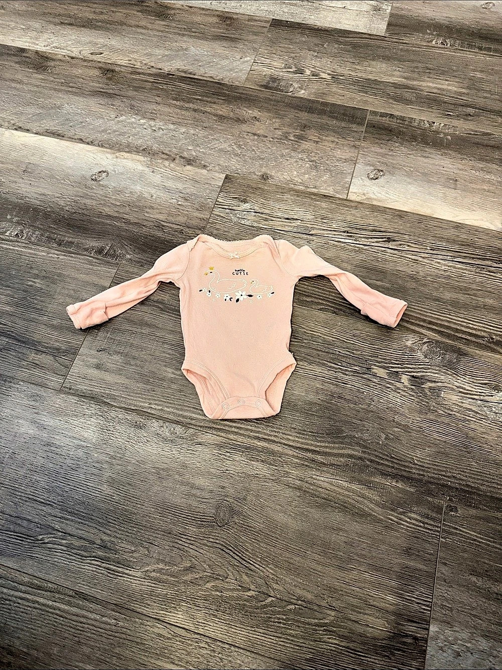 Carter's Pink Baby Newborn Bodysuit Like New